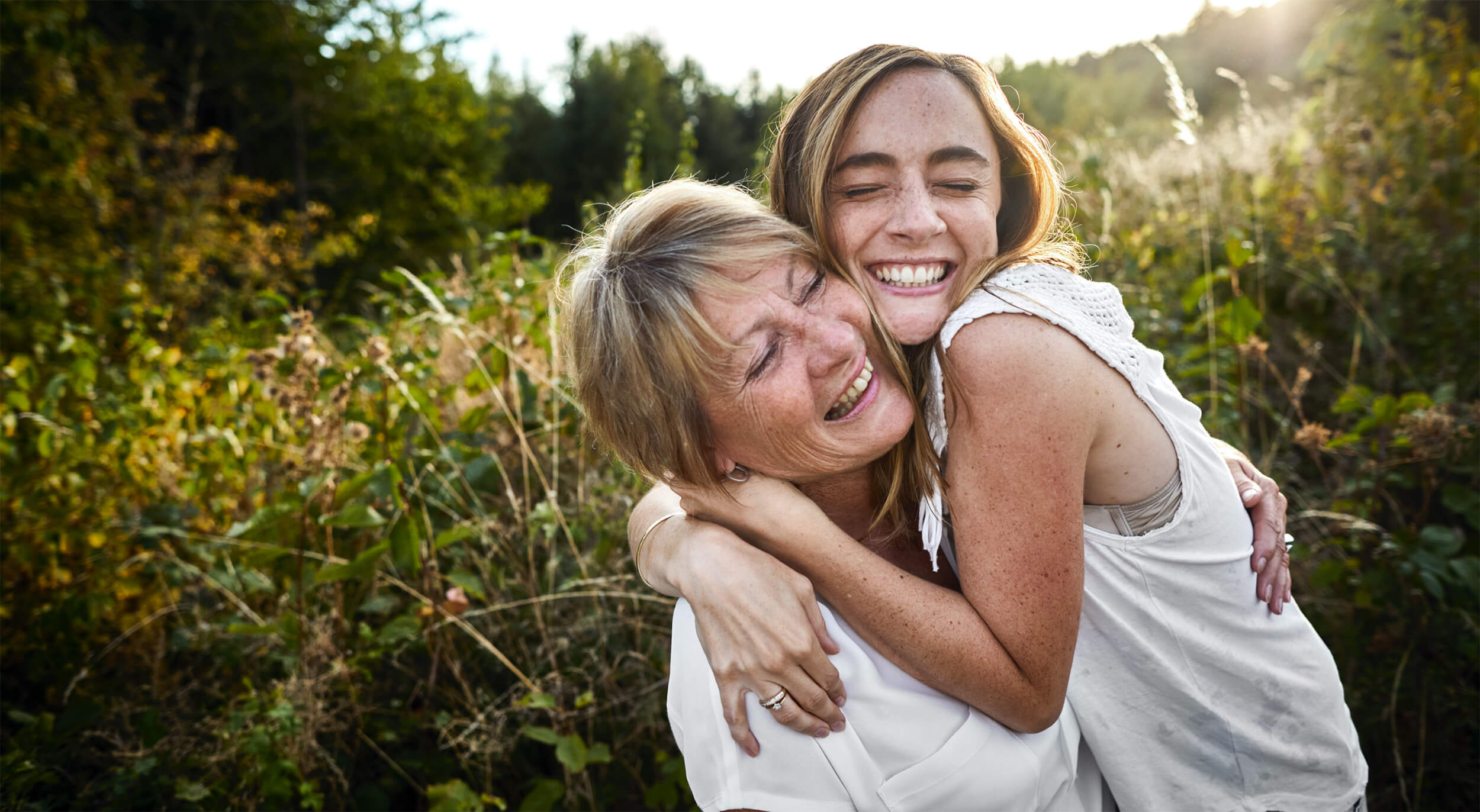 Mom Daughter hugging
